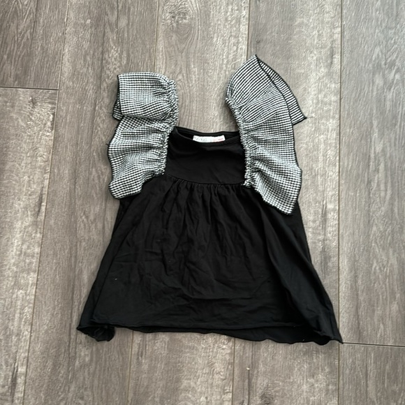 Zara gingham black tank 4/5 - Picture 2 of 3